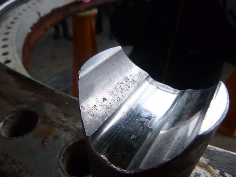 Defektes Blattlager / Damaged blade bearing